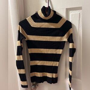 I.N.C. Black and gold turtleneck